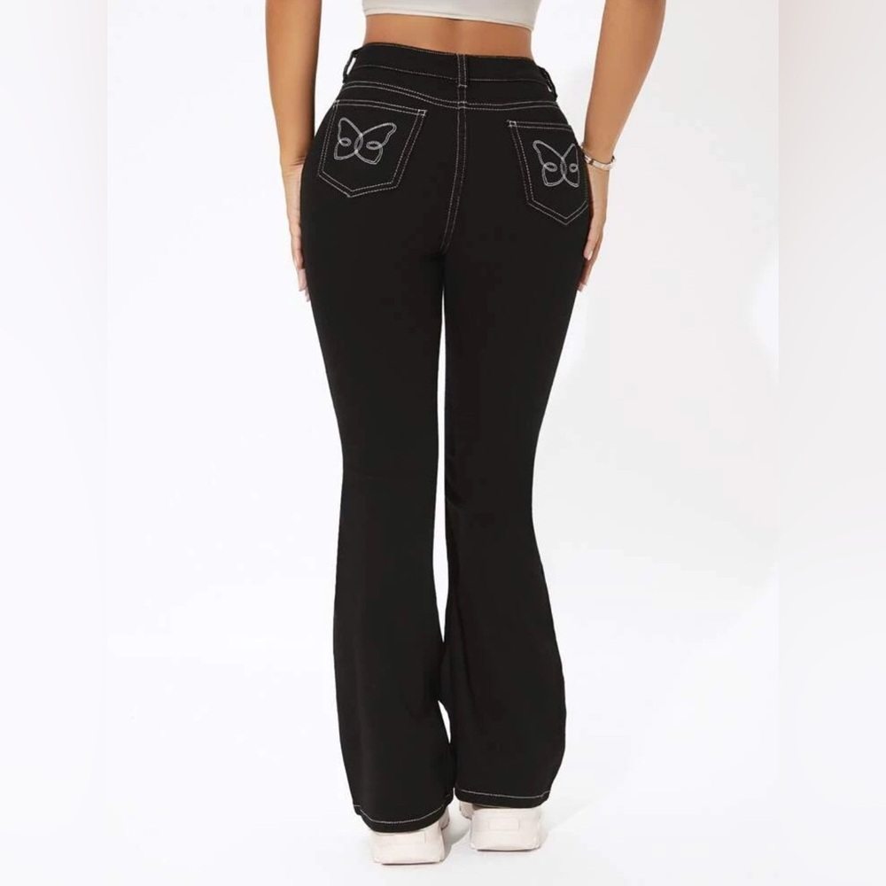 Women Petite Black Pants